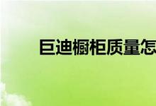 巨迪橱柜质量怎么样（是几线品牌）
