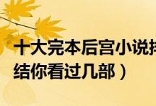 十大完本后宫小说排行榜（好看的后宫小说完结你看过几部）