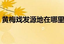 黄梅戏发源地在哪里（黄梅戏发源地在哪里）