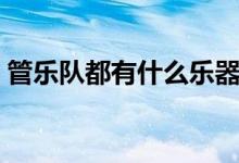 管乐队都有什么乐器（管乐队都有什么乐器）