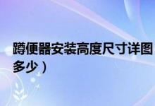 蹲便器安装高度尺寸详图（蹲便器安装尺寸一般是长和宽是多少）
