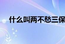 什么叫两不愁三保障（什么叫两栖动物）