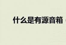 什么是有源音箱（哪个品牌的音质好）