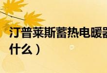 汀普莱斯蓄热电暖器原理是什么（使用要注意什么）