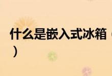 什么是嵌入式冰箱（嵌入式冰箱优缺点有哪些）