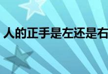 人的正手是左还是右（正手是左手还是右手）
