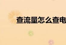 查流量怎么查电信（查流量怎么查）