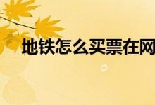地铁怎么买票在网上买（地铁怎么买票）