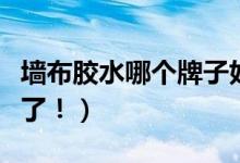 墙布胶水哪个牌子好（看完这篇文章你就知道了！）