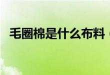 毛圈棉是什么布料（毛圈棉和纯棉哪个好）