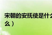 宋朝的安抚使是什么官职（安抚使的职责是什么）