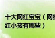 十大网红宝宝（网红萌娃排行榜最受欢迎的网红小孩有哪些）