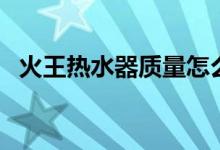 火王热水器质量怎么样（那个系列比较好）