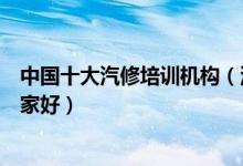 中国十大汽修培训机构（汽车修理培训学校排行汽修学校哪家好）