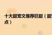 十大甜宠文推荐巨甜（甜宠小说排行榜那些甜到炸的小说盘点）