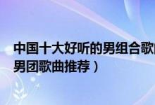 中国十大好听的男组合歌曲（男子组合经典歌曲有哪些中国男团歌曲推荐）