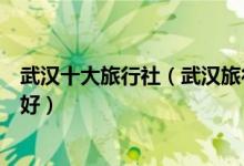武汉十大旅行社（武汉旅行社排名前十名武汉旅游公司哪家好）