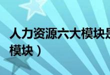 人力资源六大模块是什么（人力资源是哪六大模块）