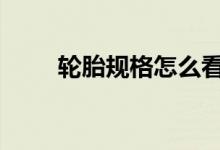  轮胎规格怎么看 轮胎规格参数解释 