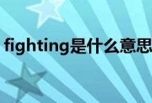 fighting是什么意思（Fighting是什么意思）