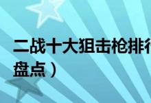 二战十大狙击枪排行榜（二战时期著名狙击枪盘点）
