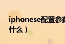iphonese配置参数（iphonese配置参数是什么）
