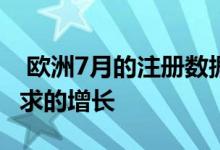  欧洲7月的注册数据突显了欧洲对绿色汽车需求的增长 
