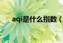 aqi是什么指数（aqi指数是什么意思）