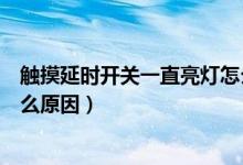 触摸延时开关一直亮灯怎么办（触摸延时开关一直亮灯是什么原因）