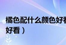 橘色配什么颜色好看效果图（橘色配什么颜色好看）
