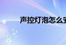声控灯泡怎么安装（声控灯原理）