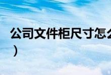 公司文件柜尺寸怎么选（公司文件柜尺寸介绍）
