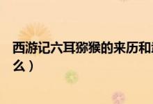 西游记六耳猕猴的来历和武器（西游记六耳猕猴的来历是什么）