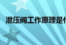 泄压阀工作原理是什么（看完这篇就懂了）