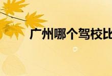  广州哪个驾校比较 广州驾校排行榜 
