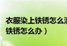 衣服染上铁锈怎么清洗才能干净（衣服上染上铁锈怎么办）