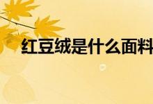 红豆绒是什么面料（红豆绒是什么面料）