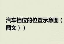 汽车档位的位置示意图（汽车档位示意图及操作方法图解（图文））
