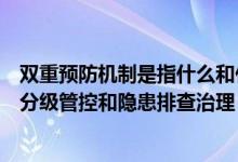 双重预防机制是指什么和什么（双重预防机制是指安全风险分级管控和隐患排查治理）