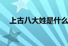 上古八大姓是什么（上古八大姓是什么）