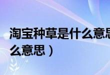 淘宝种草是什么意思如何种草（淘宝种草是什么意思）