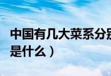 中国有几大菜系分别是（中国有几大菜系分别是什么）