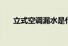 立式空调漏水是什么原因（怎么解决）