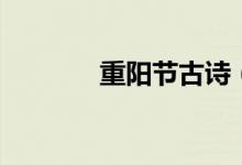 重阳节古诗（重阳节干什么）