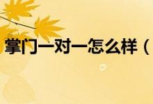 掌门一对一怎么样（掌门一对一教学怎么样）