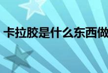 卡拉胶是什么东西做的（卡拉胶是什么做的）