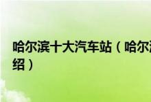 哈尔滨十大汽车站（哈尔滨客运站排行哈尔滨汽车客运站介绍）