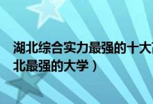 湖北综合实力最强的十大高校（湖北十大最牛大学排行榜湖北最强的大学）