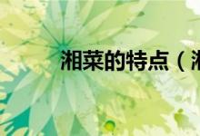湘菜的特点（湘菜的特点是什么）