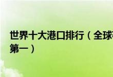 世界十大港口排行（全球著名港口有哪些舟山港居全球港口第一）